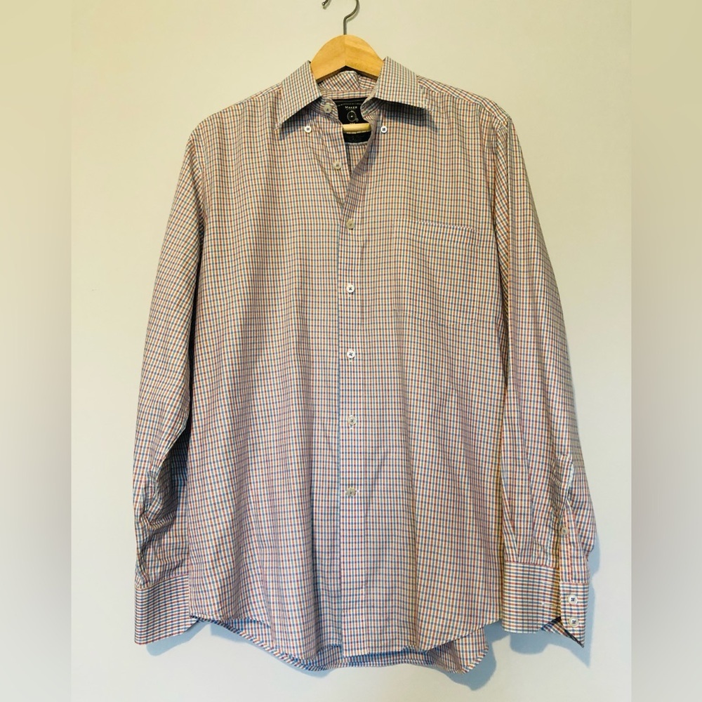 Maker & Company Men’s Medium Colorful Checkered Shirt
